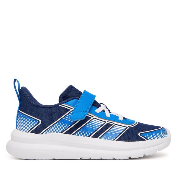 Sneakersy adidas. Niebieskie trampki i tenisówki chłopięce Adidas, bez wzorów, bez zapięcia. Za 152.99 zł.