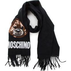Szal MOSCHINO - 30576 M1876 016. Czarne szaliki męskie MOSCHINO, z materiału. Za 659.00 zł.