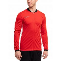 Bluza Męska Rozpinana Nike Academy 25 Sportowa Dresowa Treningowa roz. XL. Czerwone bluzy męskie Nike, m, bez wzorów, z dresówki, bez kaptura, dri-fit (nike). Za 142.00 zł.