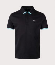 Koszulka polo BOSS Paddy Lux czarny (50538185-001). Czarne koszulki polo męskie Boss, xl, bez wzorów, bez kołnierzyka, bez ramiączek. Za 329.00 zł.