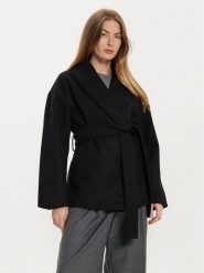 Gina Tricot Kurtka przejściowa 22988 Czarny Regular Fit. Czarne kurtki damskie Gina Tricot, xl, bez wzorów, z syntetyku, bez kaptura. Za 179.99 zł.