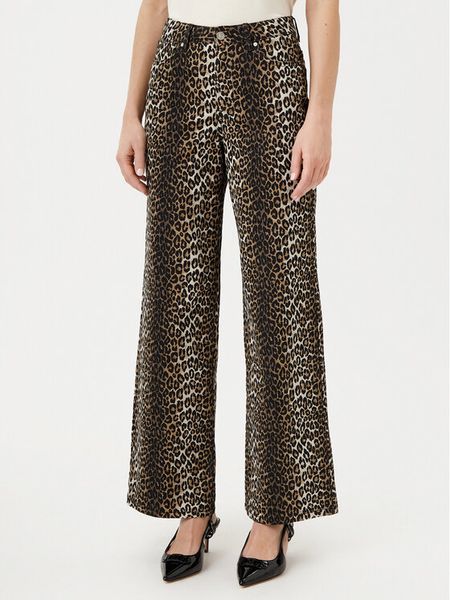 ONLY Spodnie palazzo Madison 15340798 Brązowy Regular Fit. Brązowe spodnie materiałowe damskie Only, xl, bez wzorów, z bawełny. Za 109.99 zł.