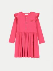 Coccodrillo Sukienka codzienna ZC4129104AGK Różowy Regular Fit. Czerwone sukienki dla dziewczynek COCCODRILLO, bez wzorów, z bawełny, bez ramiączek. Za 49.90 zł.