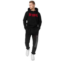 Bluza z kapturem Lonsdale One Tone. Czarne bluzy męskie Lonsdale, m, bez wzorów, z bawełny, z kapturem. Za 275.50 zł.