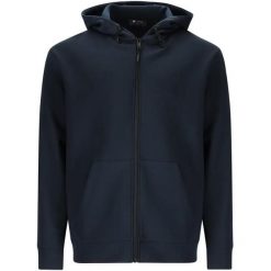 Zipperowany hoodie Virtus Taro. Niebieskie bluzy męskie VIRTUS, m, bez wzorów, z kapturem. Za 335.50 zł.