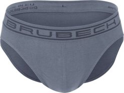 Brubeck BE00290A Slipy męskie COMFORT COTTON stalowy S. Szare bokserki męskie Brubeck, m, bez wzorów. Za 57.98 zł.