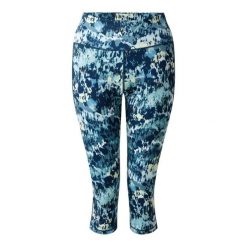 Damskie legginsy 3/4 Dare 2B Influential II. Niebieskie legginsy sportowe damskie Dare 2b, bez wzorów, do biegania. Za 164.00 zł.