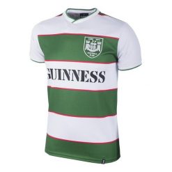 Koszulka retro piłkarska dla dorosłych - Cork City FC 1984 - Biała-Zielona. Białe koszulki sportowe męskie COPA FOOTBALL, s, bez wzorów, bez kołnierzyka, bez ramiączek, do piłki nożnej. Za 340.84 zł.