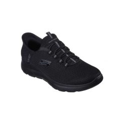 Buty sportowe Sneakersy męskie, Skechers Summits - High Range Slip-Ins. Czarne buty sportowe męskie Skechers, z gumy, bez zapięcia, trekkingowe. Za 369.00 zł.