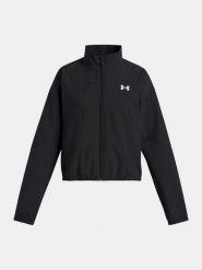 Kurtka damska Under Armour UA Rival Woven-BLK. Szare kurtki damskie Under Armour, bez wzorów, z materiału, bez kaptura. Za 252.38 zł.