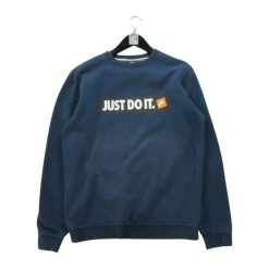 Second life - Męski bluzy w kolorze granatowym - Stan bardzo dobry. Niebieskie bluzy męskie Nike, m, bez wzorów, bez kaptura. Za 88.79 zł.