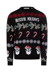 Only&Sons sweter z dzianiny Mężczyźni Sztuczne włókno czarny|wielokolorowy, S. Czarne swetry przez głowę męskie Only&Sons, m, bez wzorów, z dzianiny, bez kołnierzyka. Za 79.95 zł.