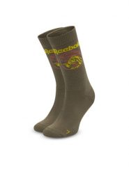 Reebok Skarpety długie CL Outdoor Sock HD9946 Khaki. Brązowe skarpety damskie Reebok, bez wzorów, z materiału. Za 54.99 zł.