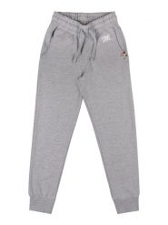 Spodnie dresowe z bawełna z sznurek regulacyjny na co dzień. Szare spodnie sportowe męskie LEONE 1947 APPAREL, bez wzorów, z bawełny, na fitness i siłownię. Za 164.19 zł.