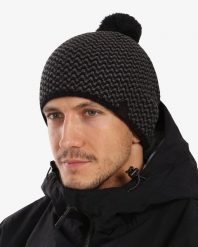 Czapka unisex Kilpi PAULO-M. Czarne czapki i kapelusze męskie Kilpi, na zimę, bez wzorów, z materiału. Za 101.00 zł.