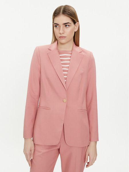 Tommy Hilfiger Marynarka WW0WW39977 Różowy Regular Fit. Czerwone żakiety damskie Tommy Hilfiger, bez wzorów, z wiskozy. Za 959.99 zł.