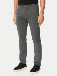 BOSS Chinosy 50510933 Khaki Regular Fit. Brązowe eleganckie spodnie męskie Boss, m, bez wzorów, z bawełny. Za 549.99 zł.