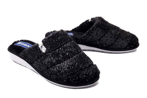 INBLU LB-95 czarny, kapcie damskie. Czarne kapcie damskie Inblu, bez wzorów. Za 44.99 zł.