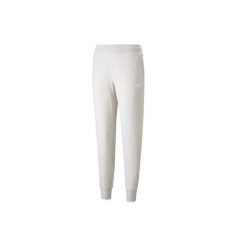 Puma Essential Logo Pants, damskie spodnie dresowe, Beżowe. Brązowe obuwie sportowe damskie Puma, l, bez wzorów, z bawełny. Za 149.99 zł.