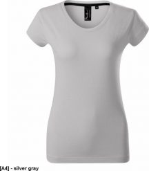 MALFINI Exclusive 154 - ADLER - Koszulka damska, 160 g/m, 100% SUPIMA bawełna, - silver gray S. Szare t-shirty damskie Malfini, m, bez wzorów, z bawełny, bez kołnierzyka. Za 63.19 zł.