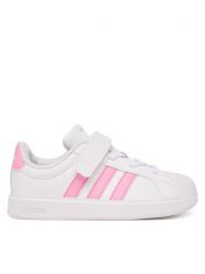 Adidas Sneakersy Streettalk KJ9608 Biały. Białe buty sportowe dziewczęce Adidas, bez wzorów, ze skóry, bez zapięcia. Za 199.99 zł.