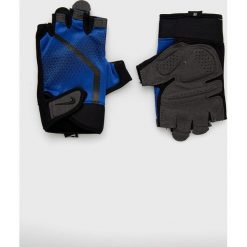 Nike Rękawiczki. Niebieskie rękawiczki męskie Nike, bez wzorów. Za 129.90 zł.