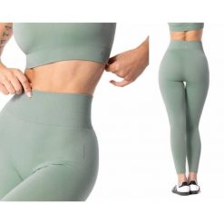 Legginsy treningowe damskie Carpatree Simply Seamless. Zielone legginsy damskie Carpatree, s, bez wzorów, na fitness i siłownię. Za 110.99 zł.