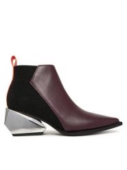 United Nude Botki Ricky Mid 1095092316 Bordowy. Czerwone botki damskie United Nude, ze skóry, bez obcasa, na słupku, bez zapięcia. Za 1,379.00 zł.