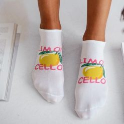 Białe stopki damskie limoncello 1218. Białe skarpety damskie Milena, bez wzorów, z bawełny. Za 14.90 zł.