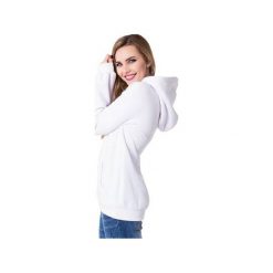 BLUZA KAPTUREM - FLASH WHITE. Białe bluzy damskie Heroesque, z aplikacjami, z bawełny. Za 215.00 zł.
