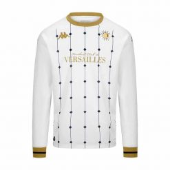 Koszulka wyjazdowa z długim rękawem FC Versailles 78 2024/25. Białe koszulki sportowe męskie Kappa, m, bez wzorów, z poliesteru, bez kołnierzyka, bez ramiączek, do piłki nożnej. Za 439.50 zł.