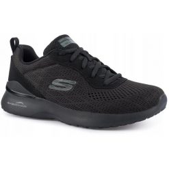 Damskie buty sportowe do biegania Skechers Skrech-Air Dynamight. Czarne obuwie sportowe damskie Skechers, bez wzorów, do biegania. Za 249.00 zł.