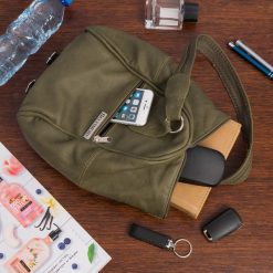 Plecak damski skórzany torebka 2w1 Beltimore oliwkowy 019. Zielone plecaki damskie bez wzorów. Za 197.90 zł.