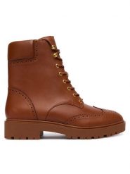 LAUREN RALPH LAUREN Trzewiki Alysn 802977885001 Brązowy. Brązowe botki damskie Lauren Ralph Lauren, ze skóry, bez obcasa, na płaskiej podeszwie, bez zapięcia. Za 1,019.00 zł.