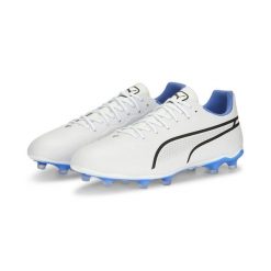 Buty do piłki nożnej męskie PUMA King Pro FG/AG. Białe buty sportowe męskie Puma, bez zapięcia, do piłki nożnej. Za 299.00 zł.