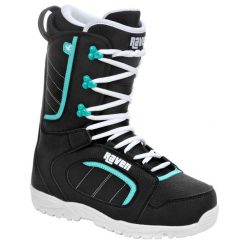 Buty snowboardowe Raven Diva Mint. Czarne obuwie sportowe damskie RAVEN, bez wzorów, z materiału, snowboardowy. Za 549.00 zł.