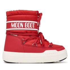 Śniegowce Moon Boot. Czerwone śniegowce dziewczęce Moon Boot, bez zapięcia. Za 629.99 zł.