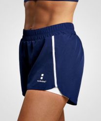 Spodenki do Tenis/Padel damskie Training. Niebieskie szorty damskie NORDICDOTS, l, bez wzorów, z materiału. Za 190.00 zł.