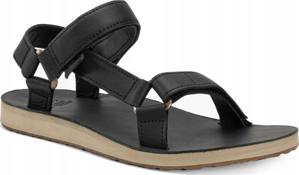 Teva W'S Original Universal Leather, BLK, 36 (us 5); uk 3. Sandały damskie Teva, bez wzorów, bez obcasa, bez zapięcia. Za 282.25 zł.