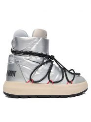 Adidas Śniegowce Moon Boot Ace JQ7849 Srebrny. Szare śniegowce i trapery damskie Adidas, z materiału. Za 899.99 zł.