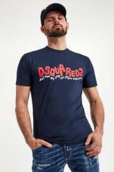 T-shirt męski DSQUARED2. T-shirty męskie Dsquared2, m, bez wzorów, bez kołnierzyka. W wyprzedaży za 1,383.20 zł.