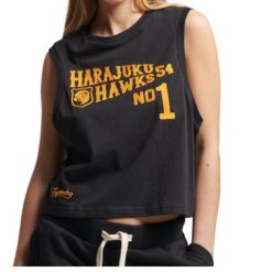 Koszulka turystyczna damska Superdry Vintage Collegiate Tank. Czerwone koszulki sportowe damskie Superdry., s, bez wzorów, z bawełny, bez kołnierzyka, bez ramiączek. Za 92.00 zł.