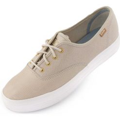 Damskie trampki Keds Triple Kick beżowe roz. 42. Brązowe trampki i tenisówki damskie WOMEN'S HEALTH, bez wzorów, bez zapięcia. Za 195.99 zł.