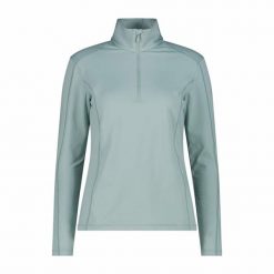 Sweter CMP Kobiety z 1/4 zamkiem. Czarne swetry damskie CMP, bez wzorów, z elastanu, bez kołnierzyka, bez ramiączek, długie, bez kaptura. Za 202.00 zł.