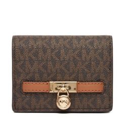 Portfel MICHAEL Michael Kors. Brązowe portfele damskie MICHAEL Michael Kors, bez wzorów. Za 459.99 zł.