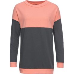 Bluza dresowa bonprix jasnoróżowy łososiowy - antracytowy. Bluzy damskie bonprix. Za 37.99 zł.