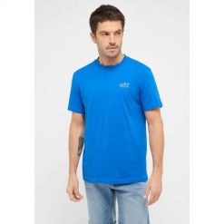 Męski T-Shirt Mustang Style Austin Nautical Blue 1016280 5236. Niebieskie t-shirty męskie Mustang, m, bez wzorów, bez kołnierzyka. Za 69.99 zł.
