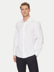 Marc O'Polo Koszula B21750442256 Biały Regular Fit. Białe koszule męskie Marc O'Polo, l, bez wzorów, z bawełny, bez kołnierzyka, bez ramiączek. Za 219.99 zł.