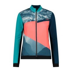 Damski top treningowy CMP. Niebieskie koszulki sportowe damskie CMP, bez wzorów, bez kołnierzyka, bez ramiączek, rowerowe. Za 323.50 zł.