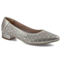 Złote Baleriny Exquisite Damskie Skórzane Buty. Żółte baleriny damskie EXQUISITE, na wiosnę, z aplikacjami, ze skóry, bez obcasa, na obcasie. Za 179.00 zł.